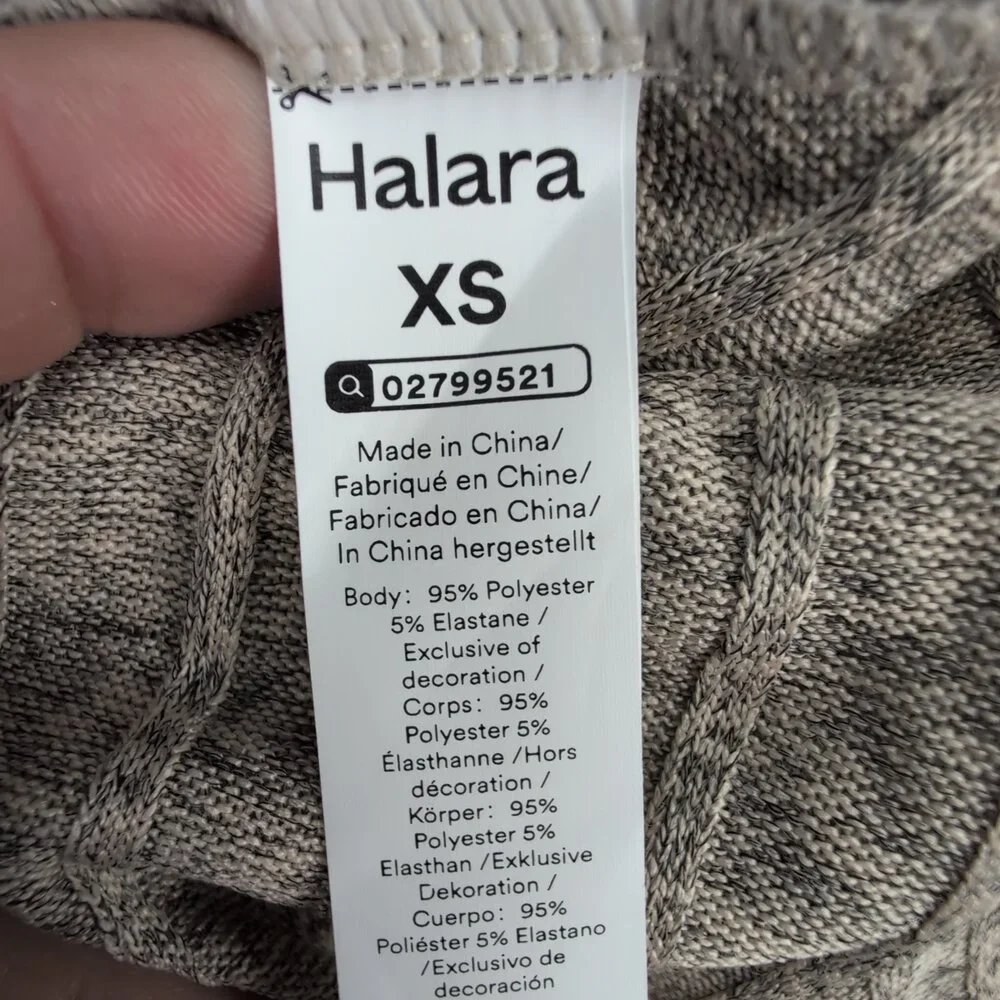 Halara Ribbed Knit Sweater Dress, V-Neck‎ Fit & Flare - XS